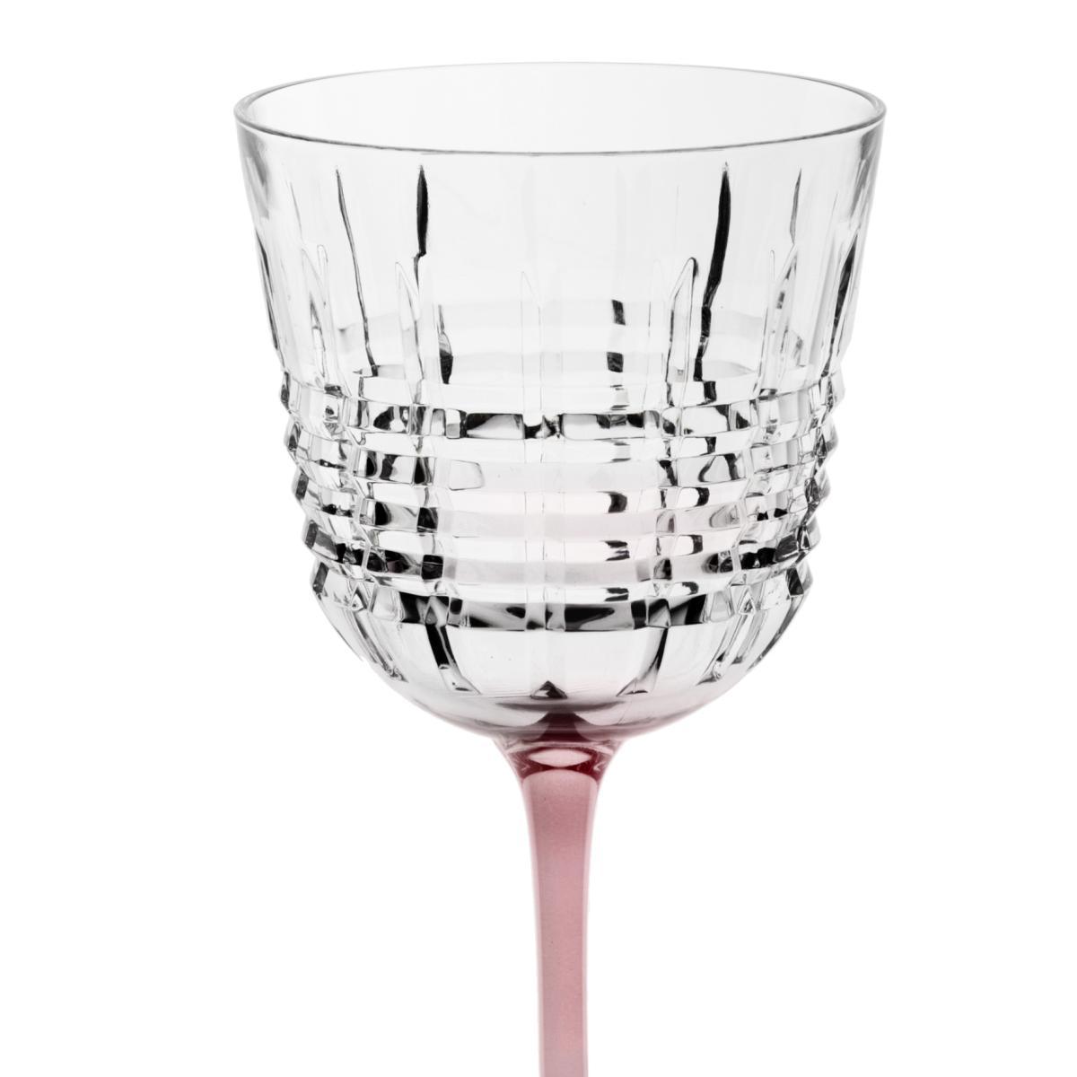 Bicchieri Vetro Set pz.6 Vino Incontro Bicolore cl.19,5 | Cre.Art