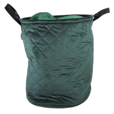 Cesto Velluto cm.35x43 Verde con Fodera | Montemaggi