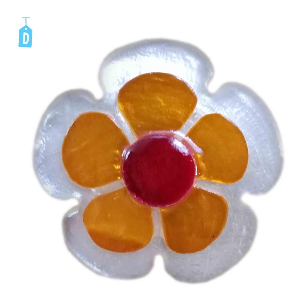 Anello Madreperla Fiore cm.3,5 6 Colori |Carnival Toys