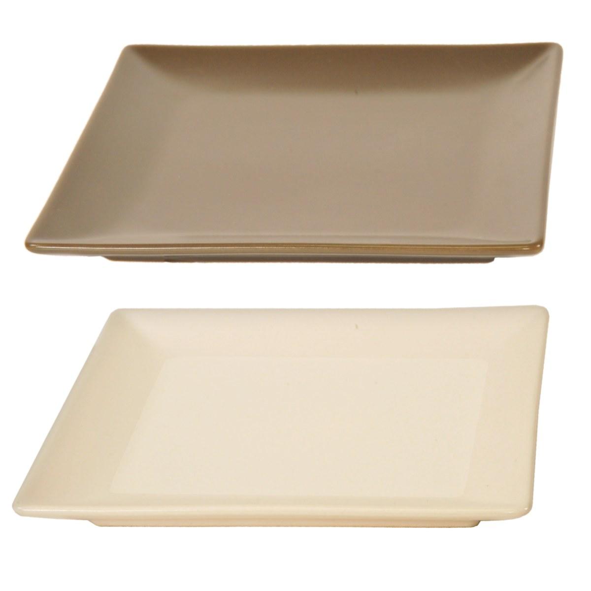 Piatto Tavola Ceramica cm.18x18 Bianco | M2 Store