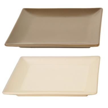 Piatto Tavola Ceramica cm.18x18 Bianco | M2 Store