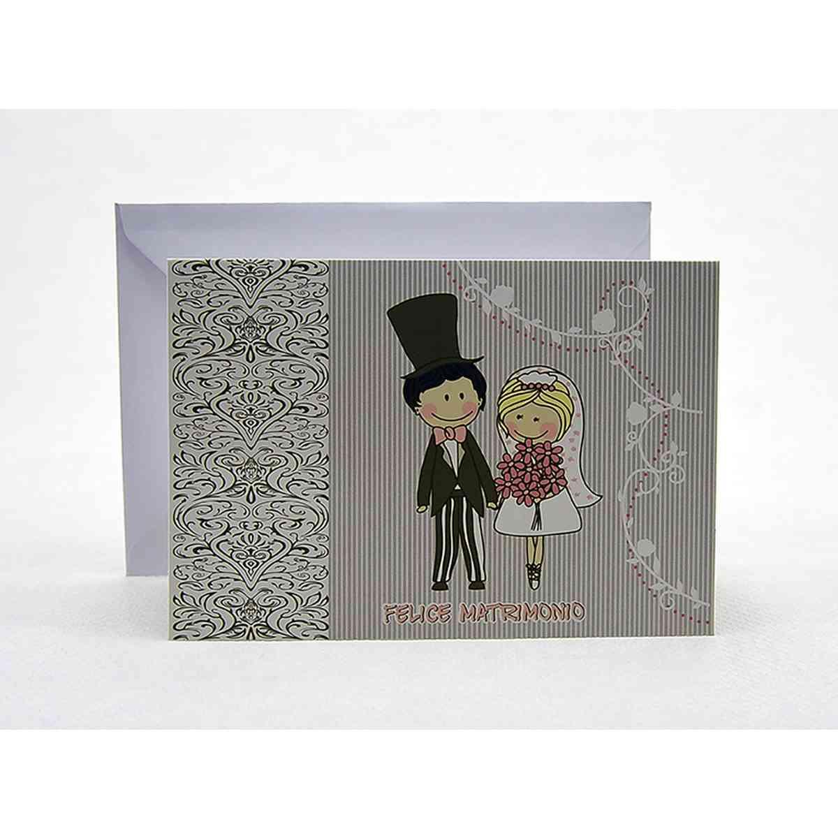 Biglietto Auguri Matrimonio cm.19xh13 6 Modelli |M2 Store