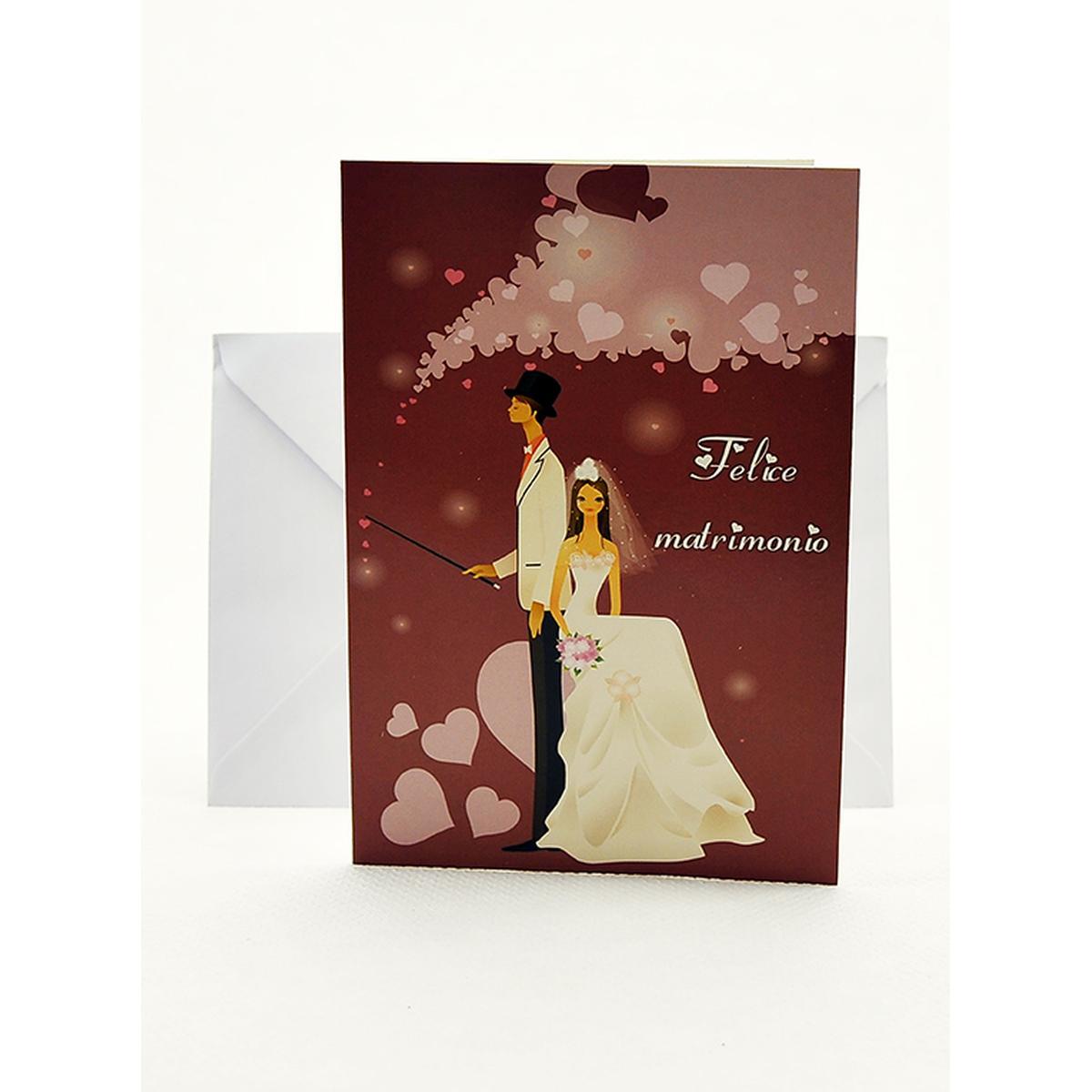 Biglietto Auguri Matrimonio cm.19xh13 6 Modelli |M2 Store