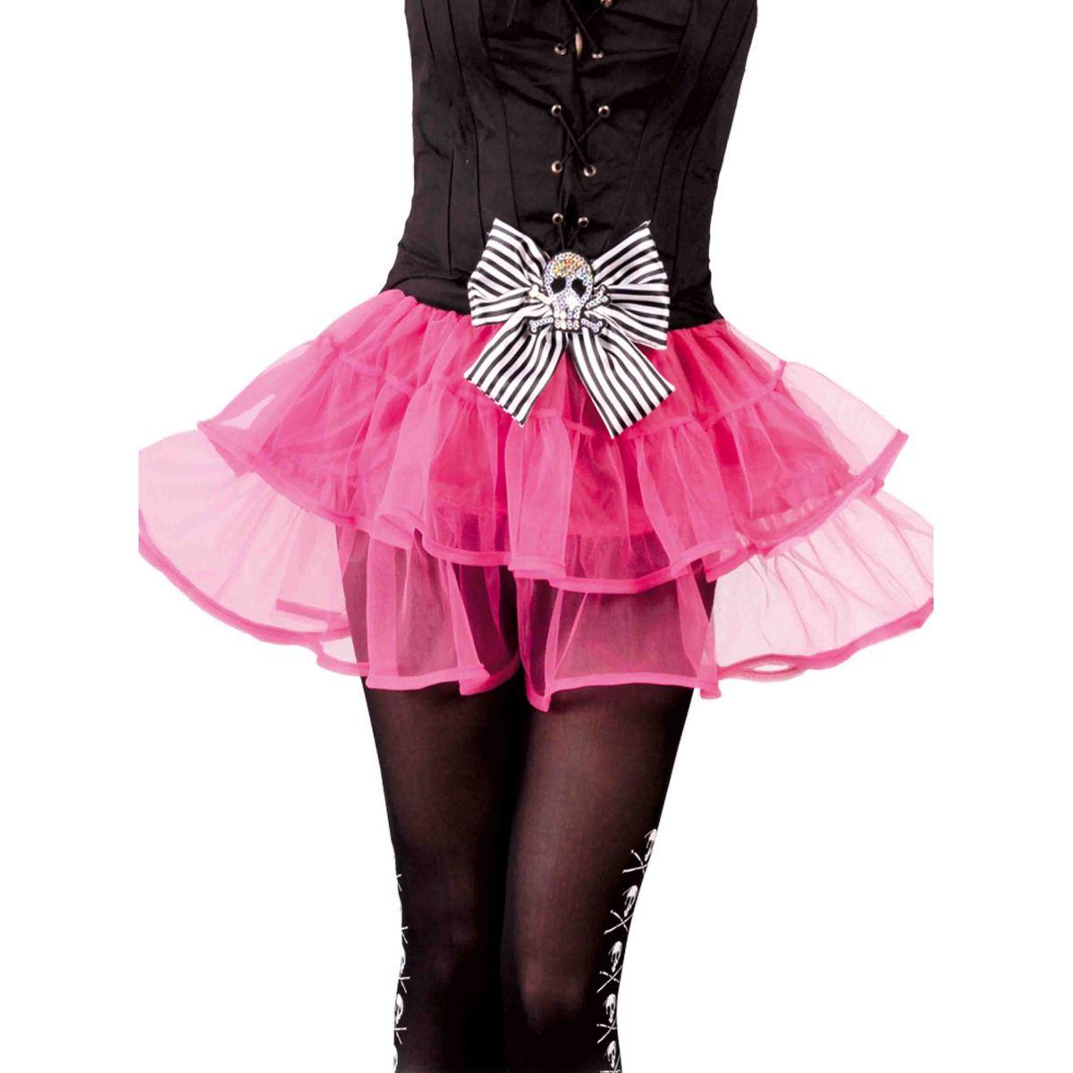 Gonna Fuxia con Fiocco e Teschio |Guirca