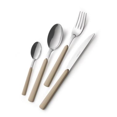 Posate Inox pz.24 Eme Fast Sabbia | Eme