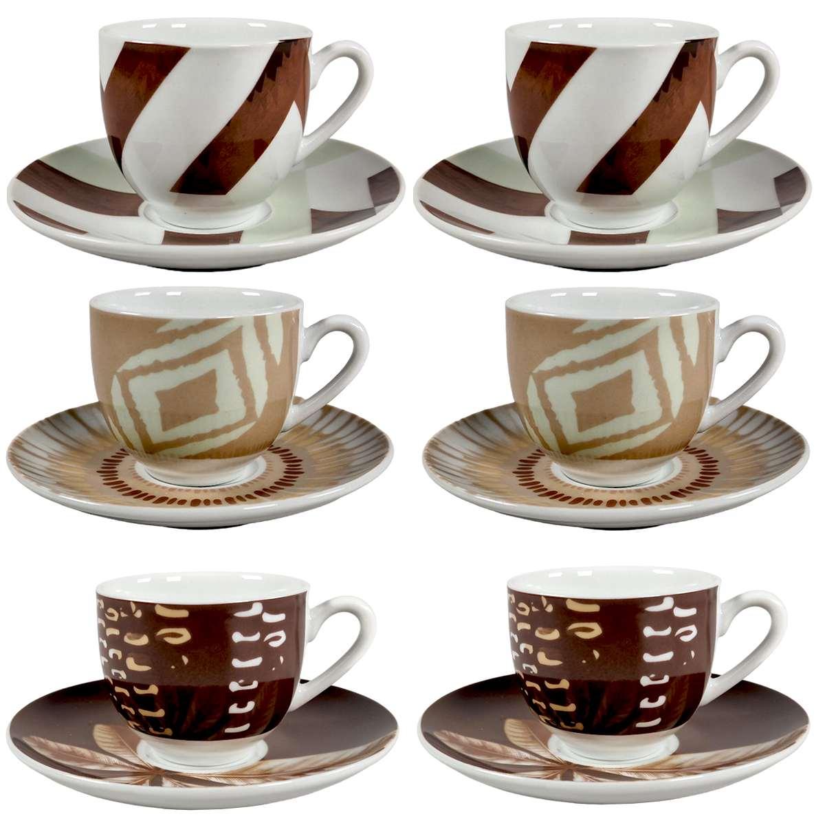 Tazzine Caff Set pz.6 Porcellana Fade Abaca | Fade