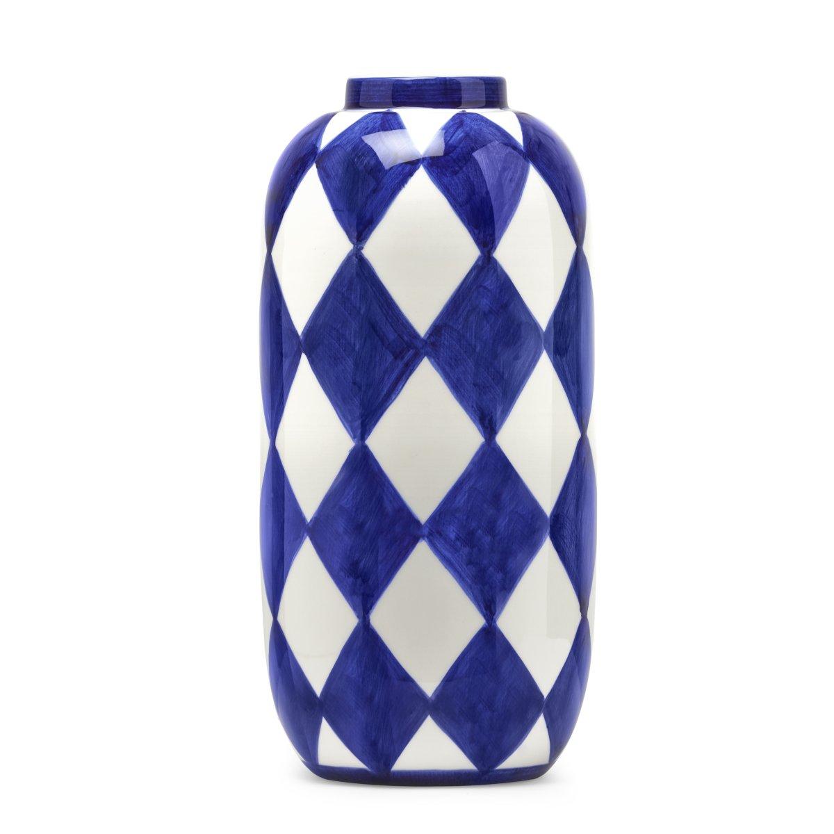 Vaso Vetro Mir Blu cm.17x17x37 | Fade