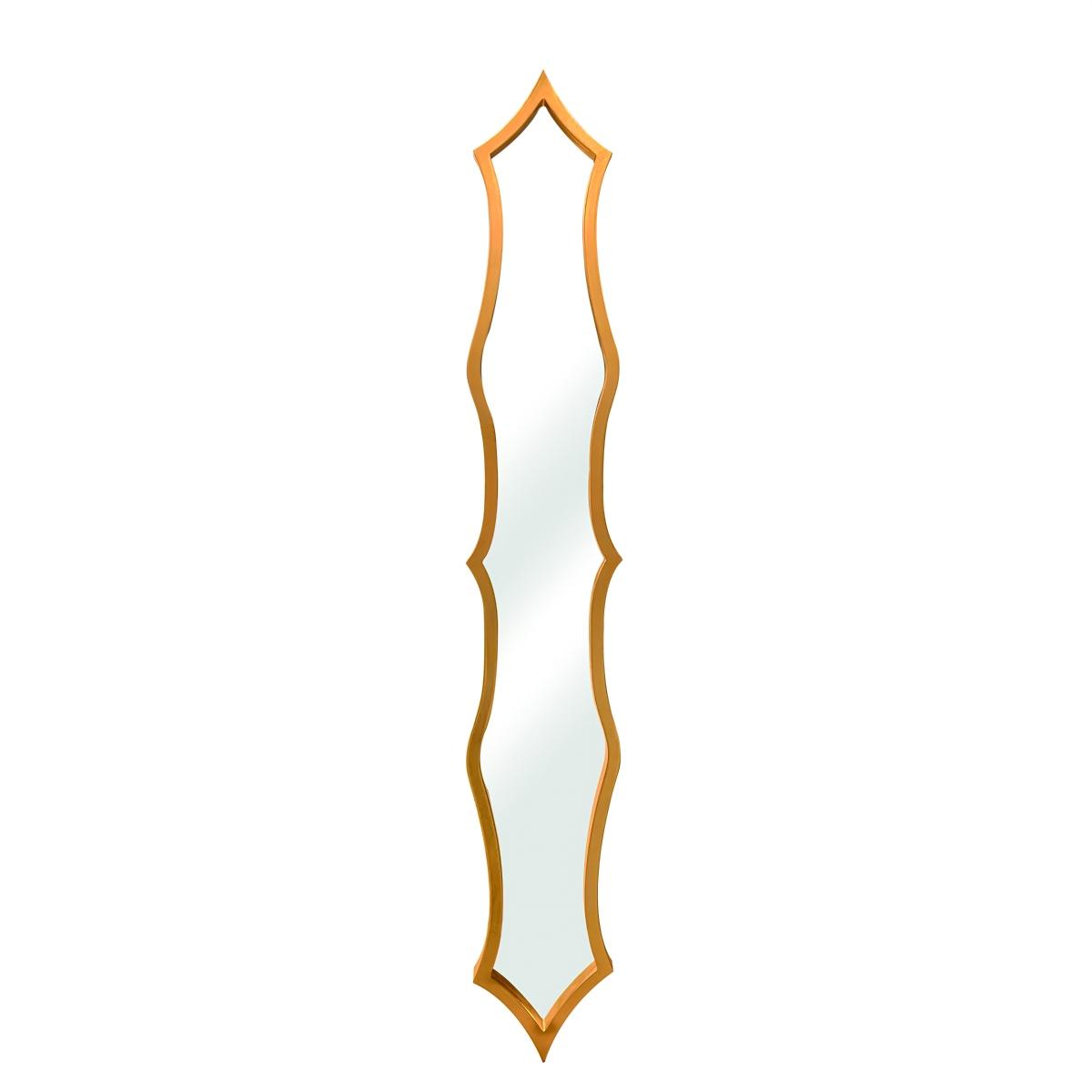 Specchio Legno Parentesi Oro cm.16x119x2,5 | Ambienti Glamour