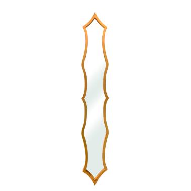 Specchio Legno Parentesi Oro cm.16x119x2,5 | Ambienti Glamour