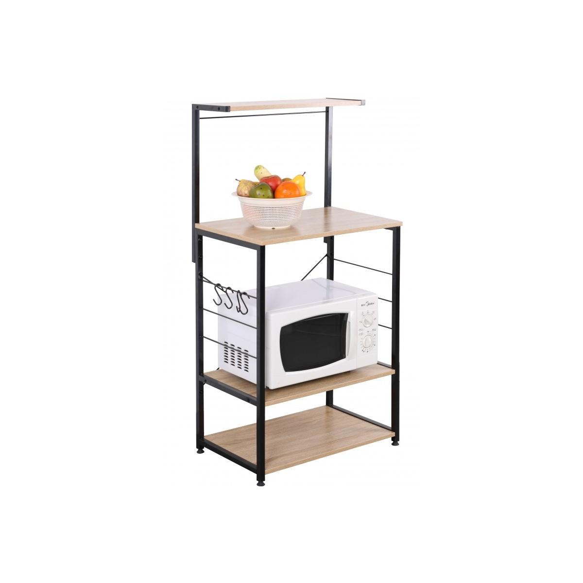 Carrello Cucina Legno Metallo cm.60x40xh123 | Dimo