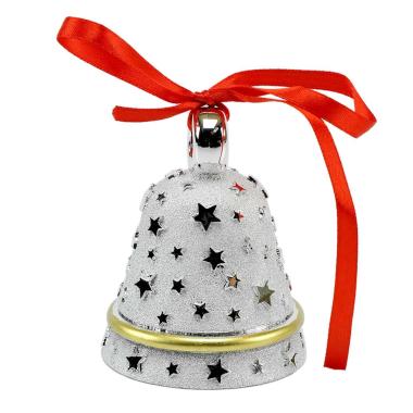 Campanella Silver con Stelline cm.6,5xh8