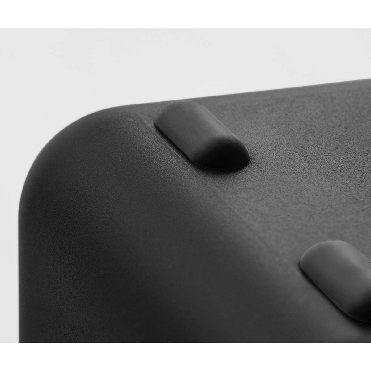 Contenitore PVC Porta Pranzo Bauletto Lunchbox Nero | M2 Store