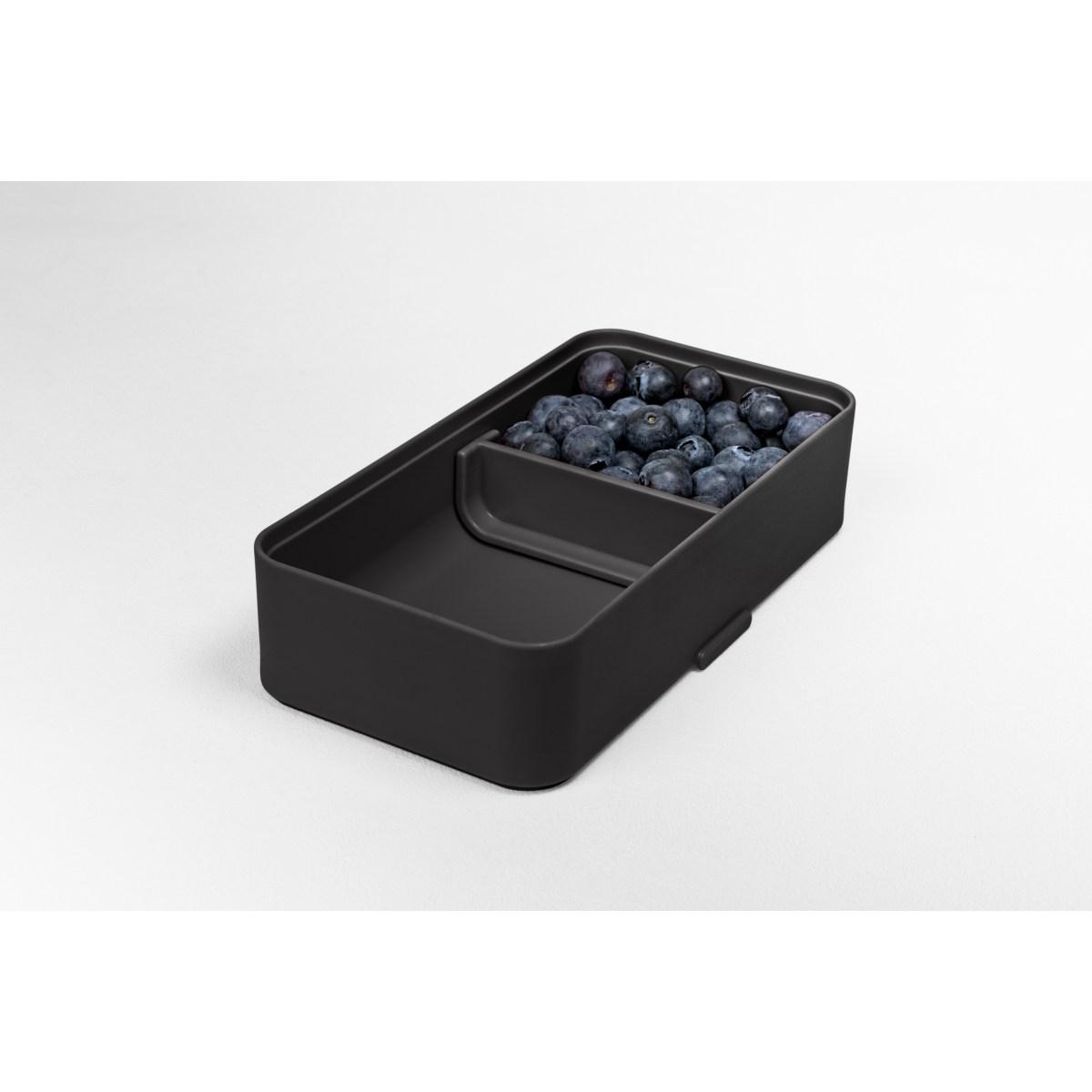 Contenitore PVC Porta Pranzo Bauletto Lunchbox Nero | M2 Store