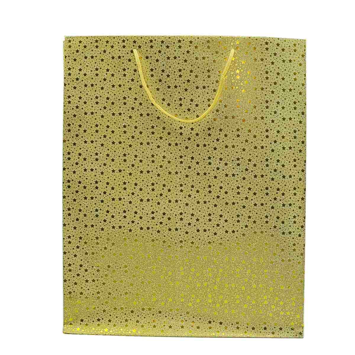 Busta Regalo Natale cm.41x33xh9,5 Glitter Stelline 2 Colori |M2 Store