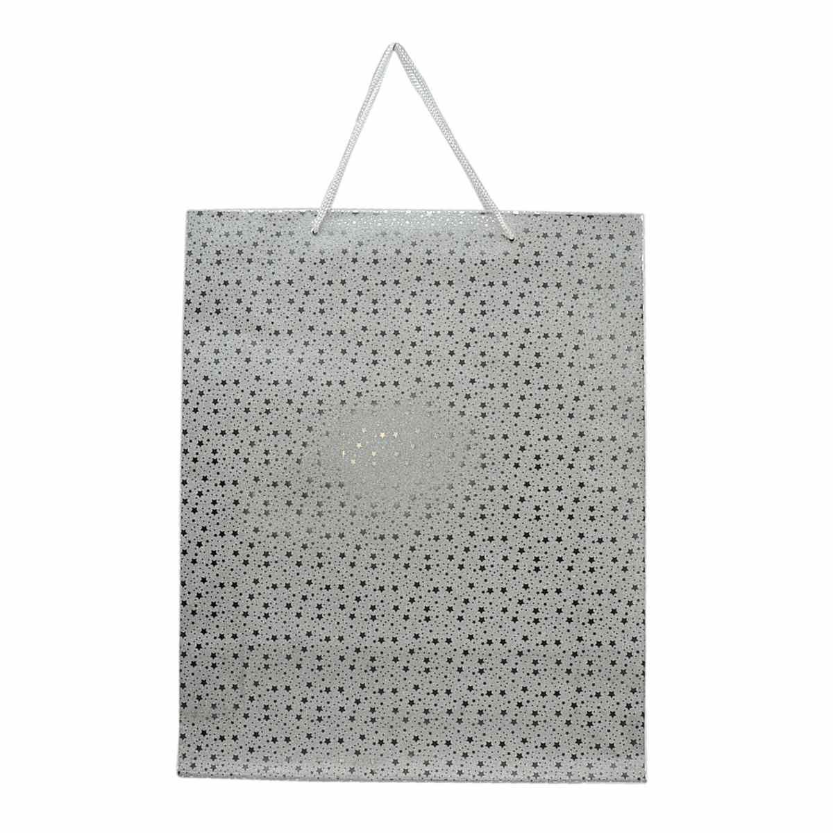 Busta Regalo Natale cm.41x33xh9,5 Glitter Stelline 2 Colori |M2 Store