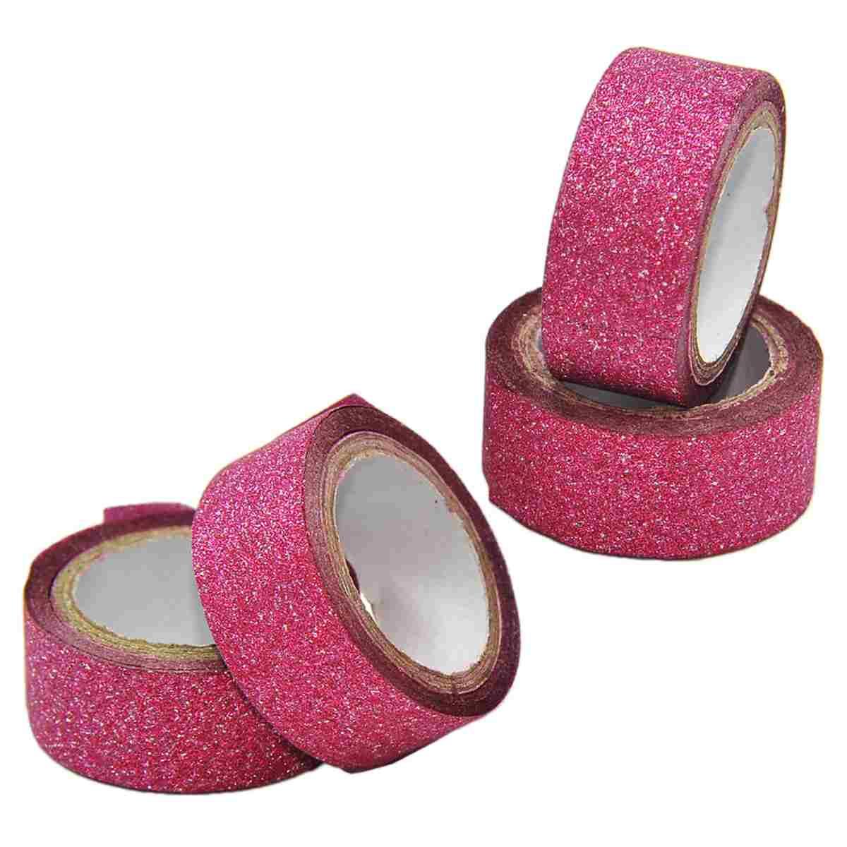 Nastro Adesivo Glitter cm.1,5x300 3 Colori pz.4 |M2 Store