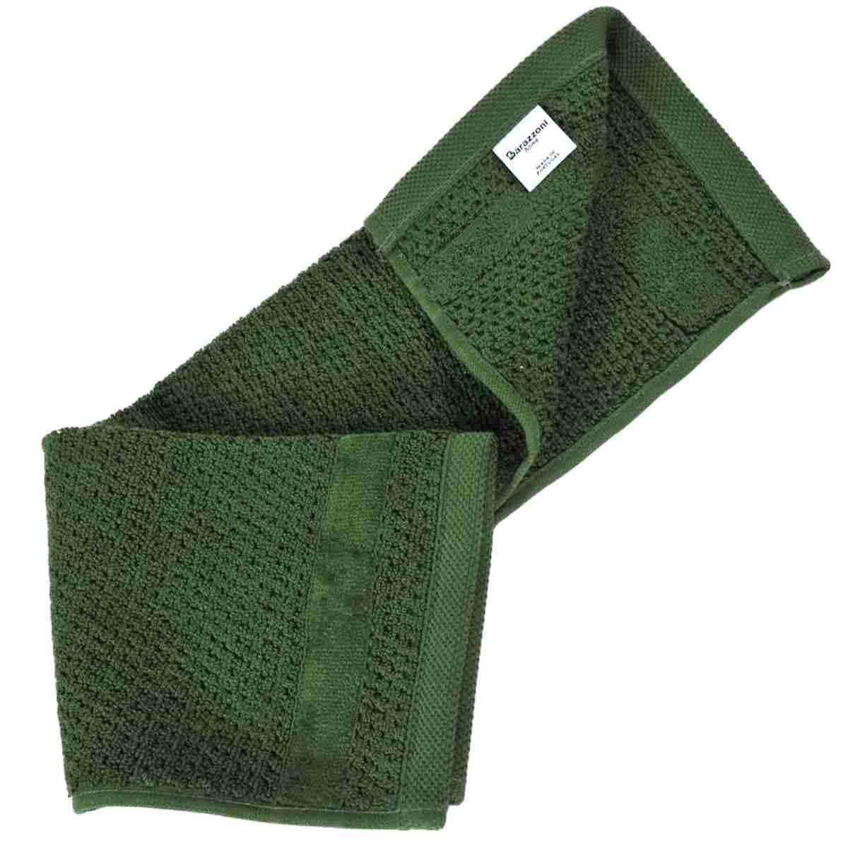 Asciugamano Barazzoni Ospite Cotone Verde Scuro cm.30x50 | Barazzoni