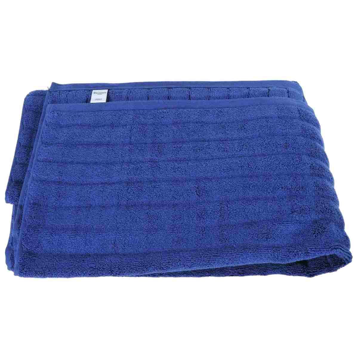 Asciugamano Barazzoni Telo Doccia Blu Onde Cotone cm.90x150 | Barazzoni