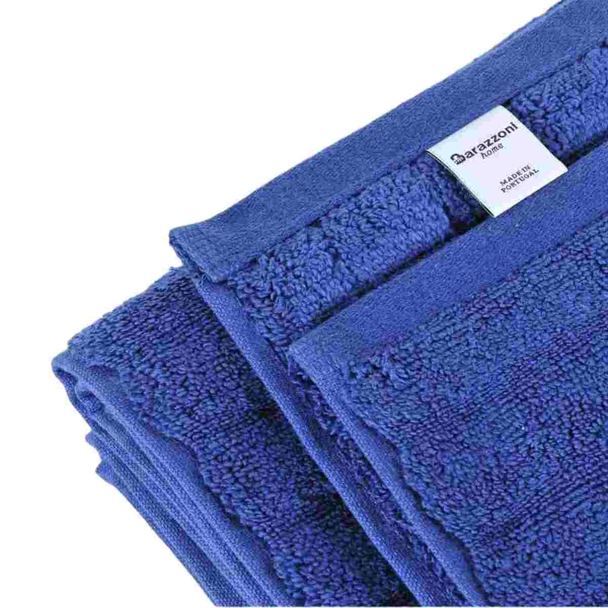 Asciugamano Barazzoni Telo Doccia Blu Onde Cotone cm.90x150 | Barazzoni