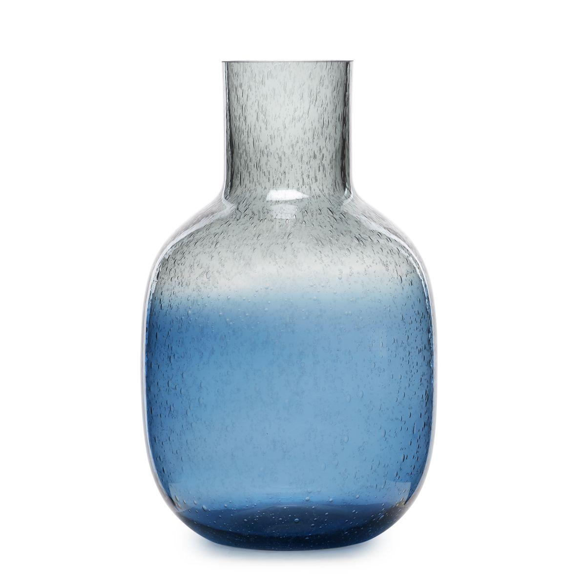 Vaso Vetro Portovenere Blu cm.20,5x32,5 |Fade