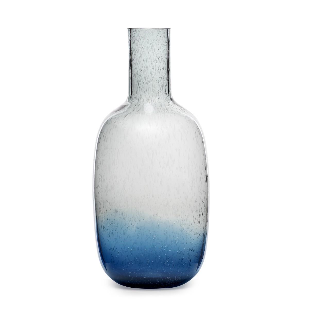 Vaso Vetro Portovenere Blu cm.18x40 | Fade