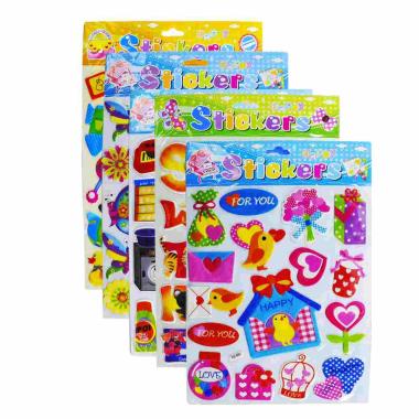 Stickers Happy 5 Modelli Assortiti cm.20x30 |M2 Store