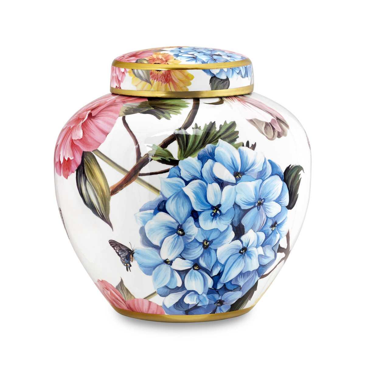 Vaso Porcellana Camargue Potiche con Coperchio cm.23x24 | Fade