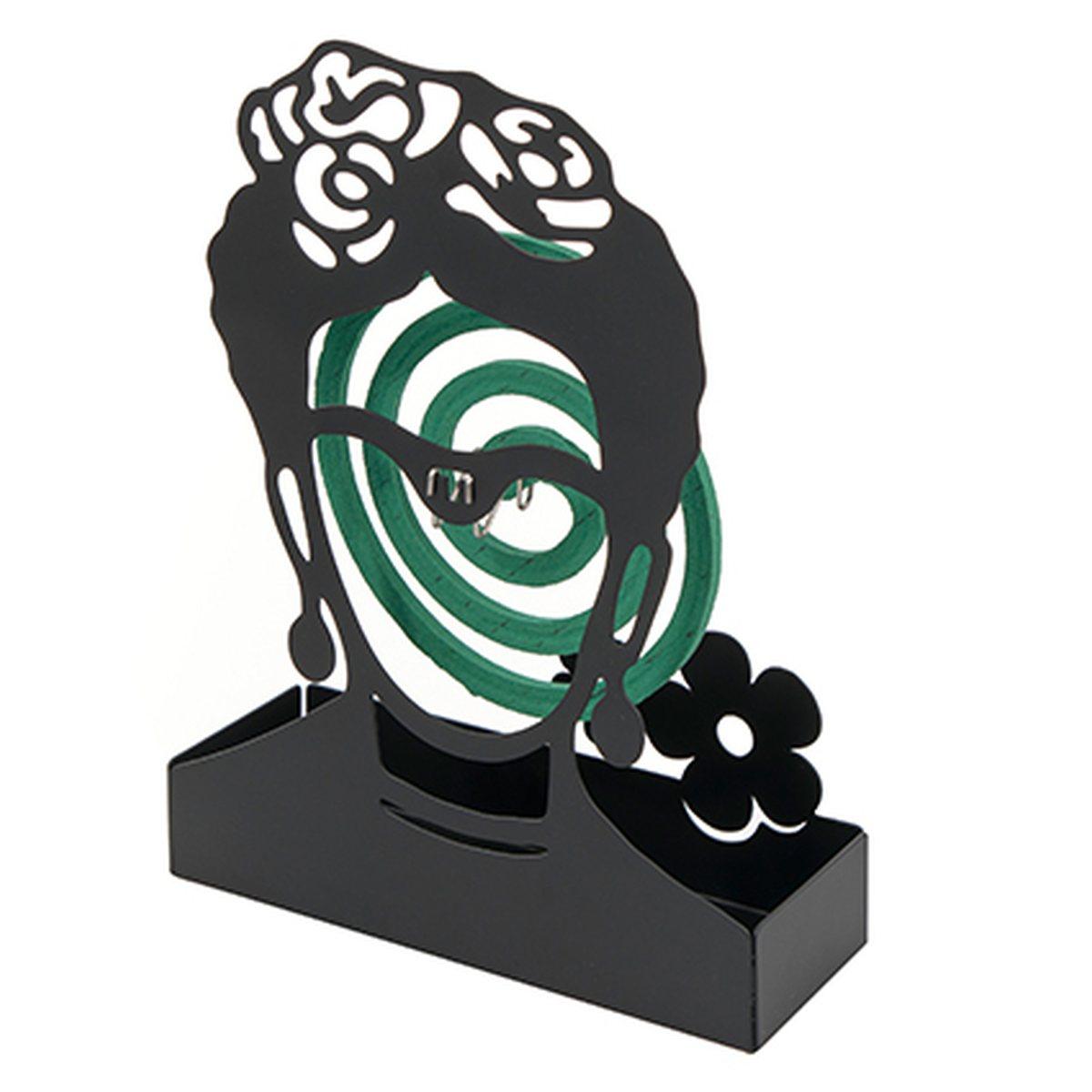 Portaspirali Lola Frida Metallo Nero cm.18x5x18 | Montemaggi