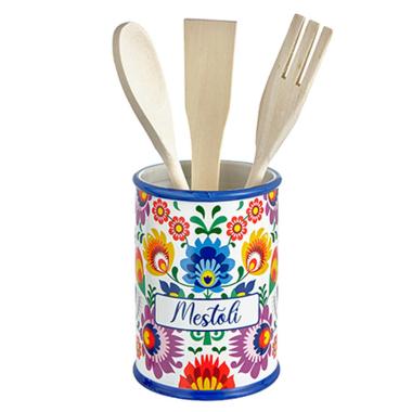 Porta Mestoli Stoneware Flora pz.4 | Montemaggi