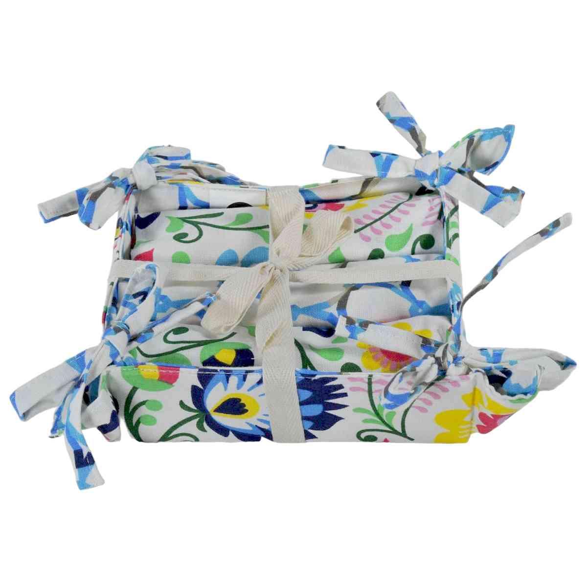 Strofinaccio con Cestino Flora cm.45x70 Set pz.3 | Montemaggi