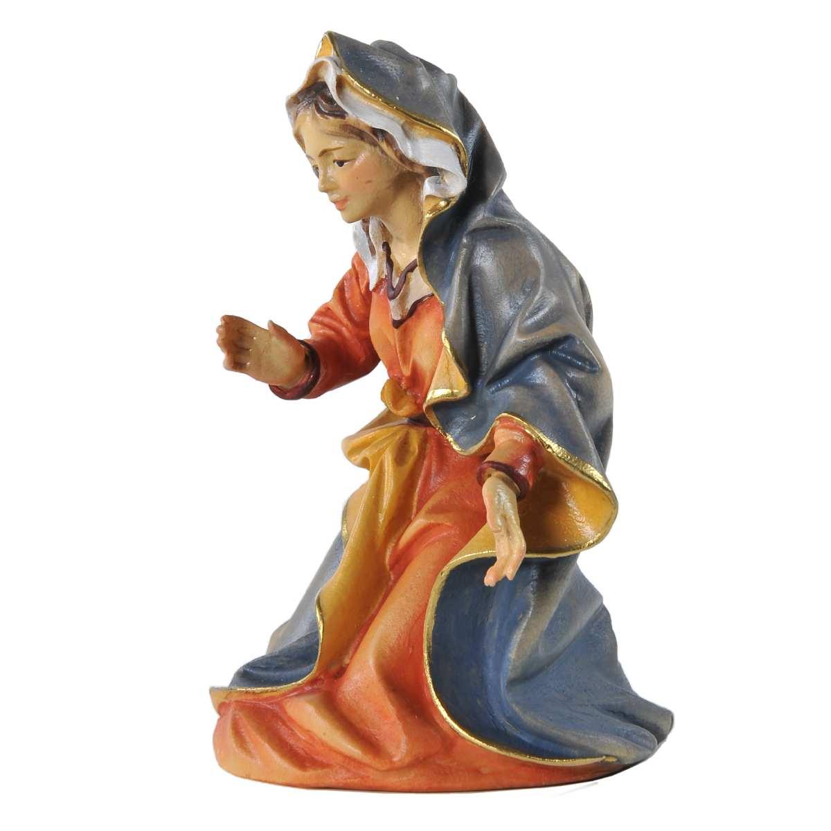 Statua cm.15 Scultura in Legno Statue Madonna Inginocchiata | Ulpe