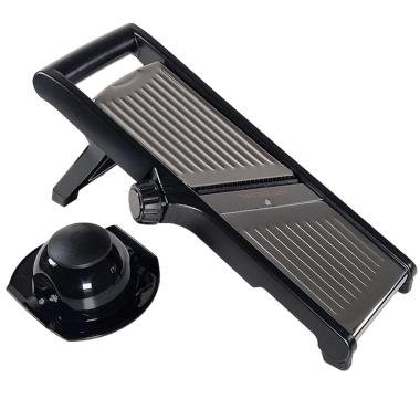 Affetta Verdura con Proteggi Dita Nero cm.40x18 | Abm