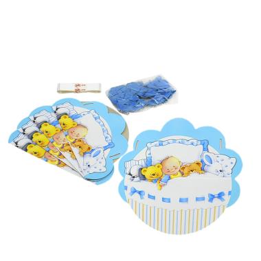 Festone Party Nascita Azzurro con Palloncini mt.2,30 |M2 Store