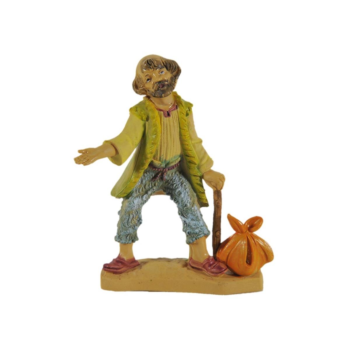 Statua cm.10 Mendicante | Rossi Rosa