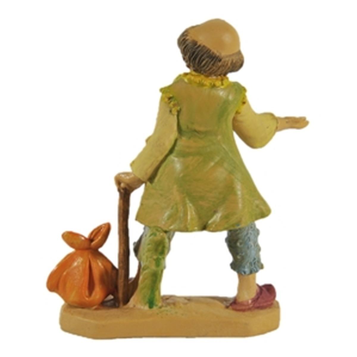 Statua cm.10 Mendicante | Rossi Rosa