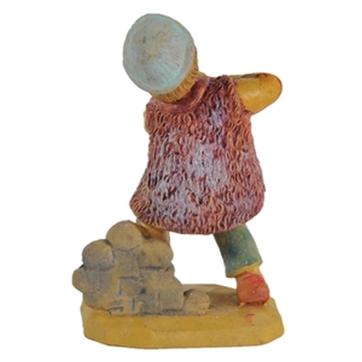 Statua cm.6 Pifferaio | Rossi Rosa