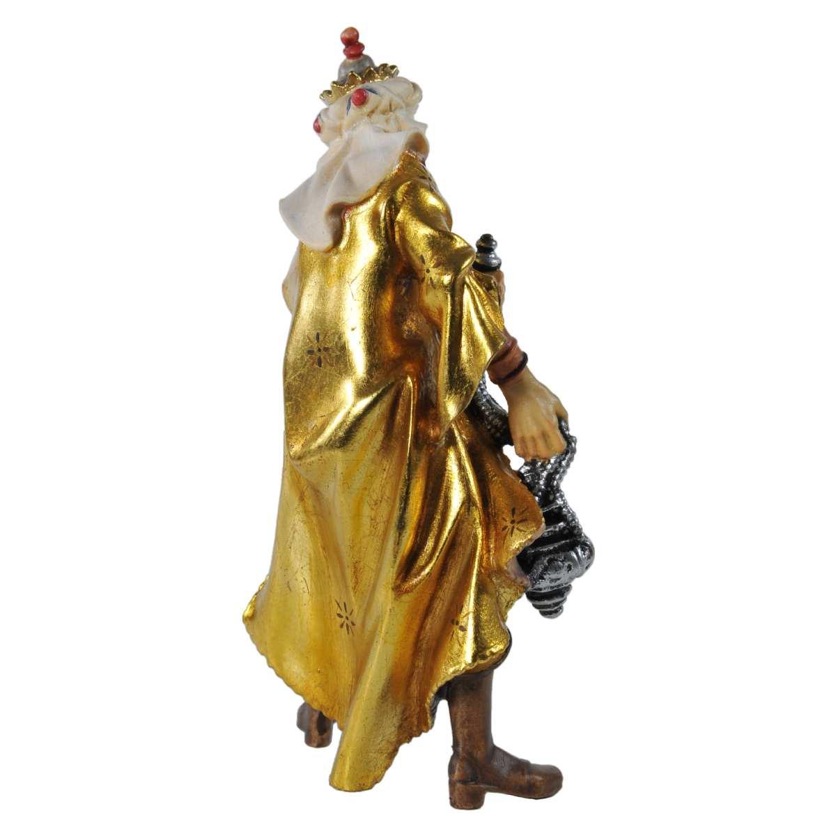 Statua cm.15 Scultura in Legno Re Magio Gaspare | Ulpe