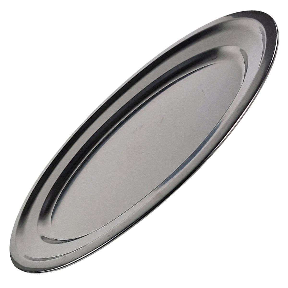 Vassoio Inox Inox Ovale cm.50x34 | Inoxriv