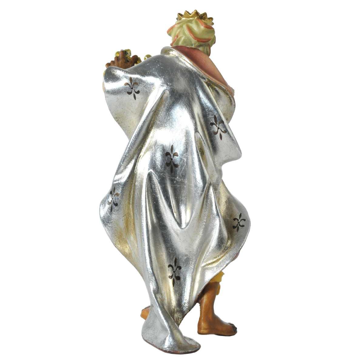 Statua cm.15 Scultura in Legno Re Magio Baldassarre | Ulpe