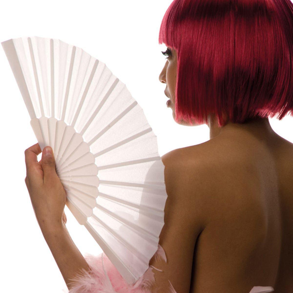 Ventaglio Tessuto Bianco |Carnival Toys