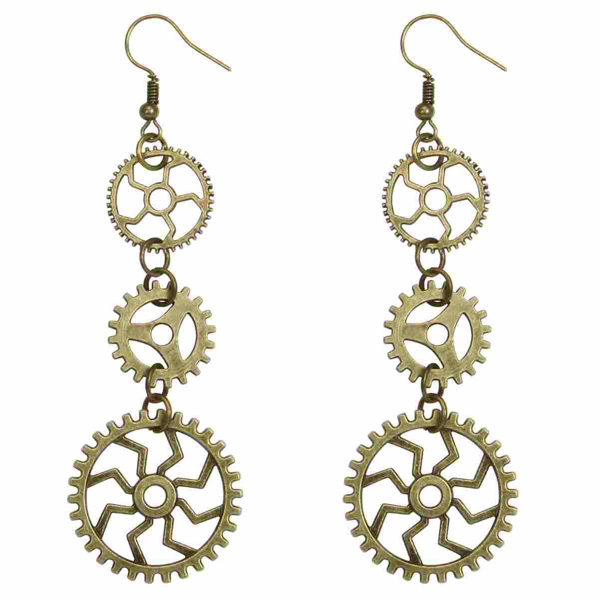Orecchini Steampunk con Ingranaggi |Carnival Toys