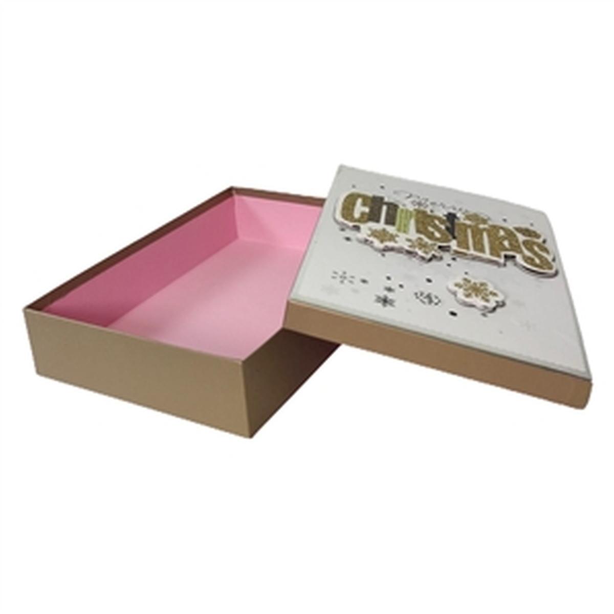 Scatola Natale Rettangolare cm.25x26xh7 |Vacchetti