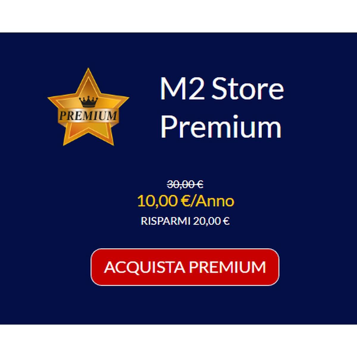 AFFILIAZIONE PREMIUM M2 Store - Validità 12 Mesi