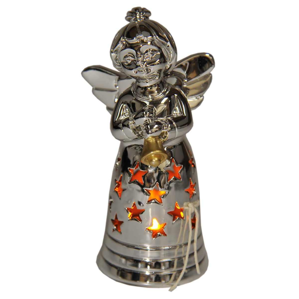 Angelo PVC Cromato cm.h12 con Luce+Campana Oro MA1823/M