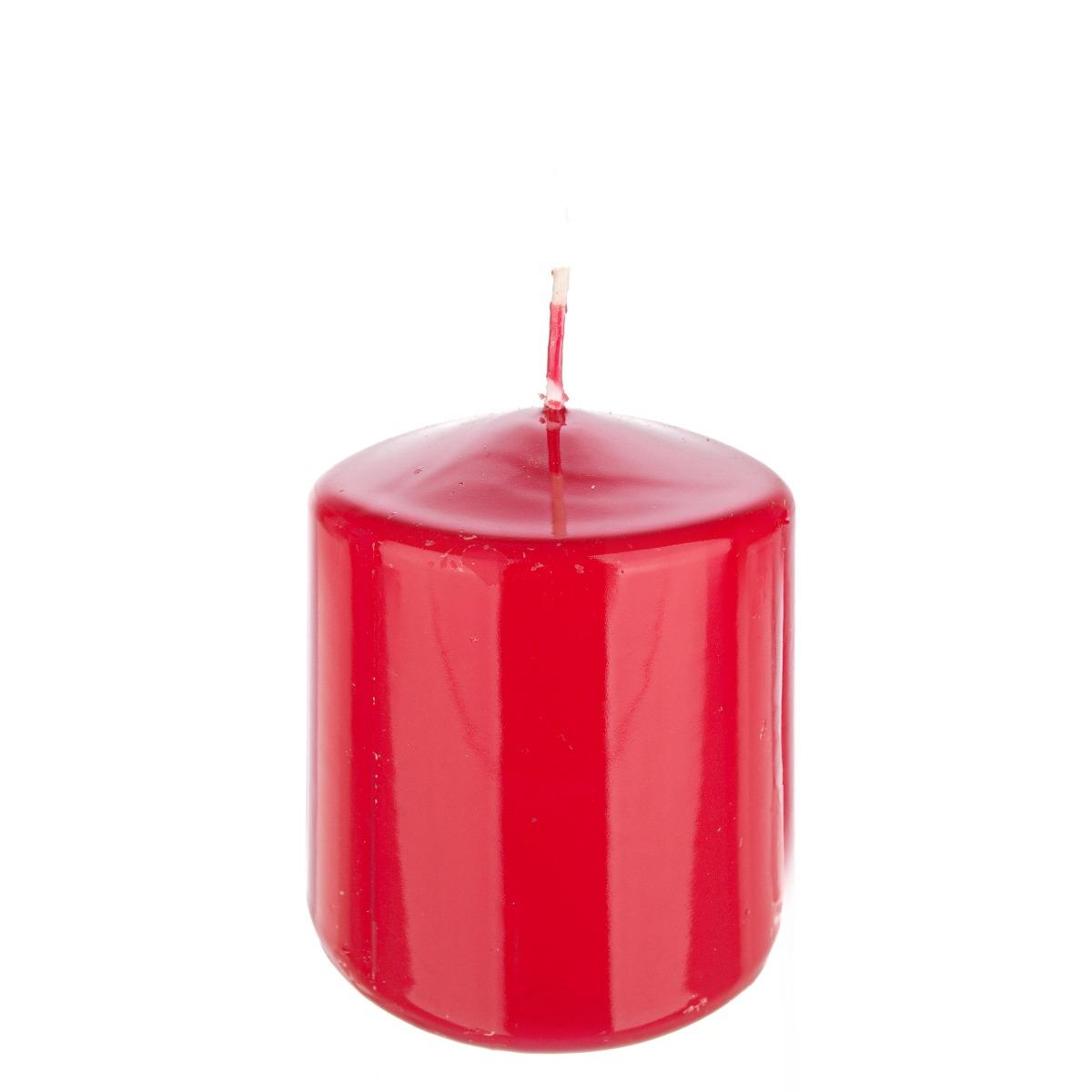 Candela cm.6x8 Cilindrica Rosso Rubino |Bizzotto