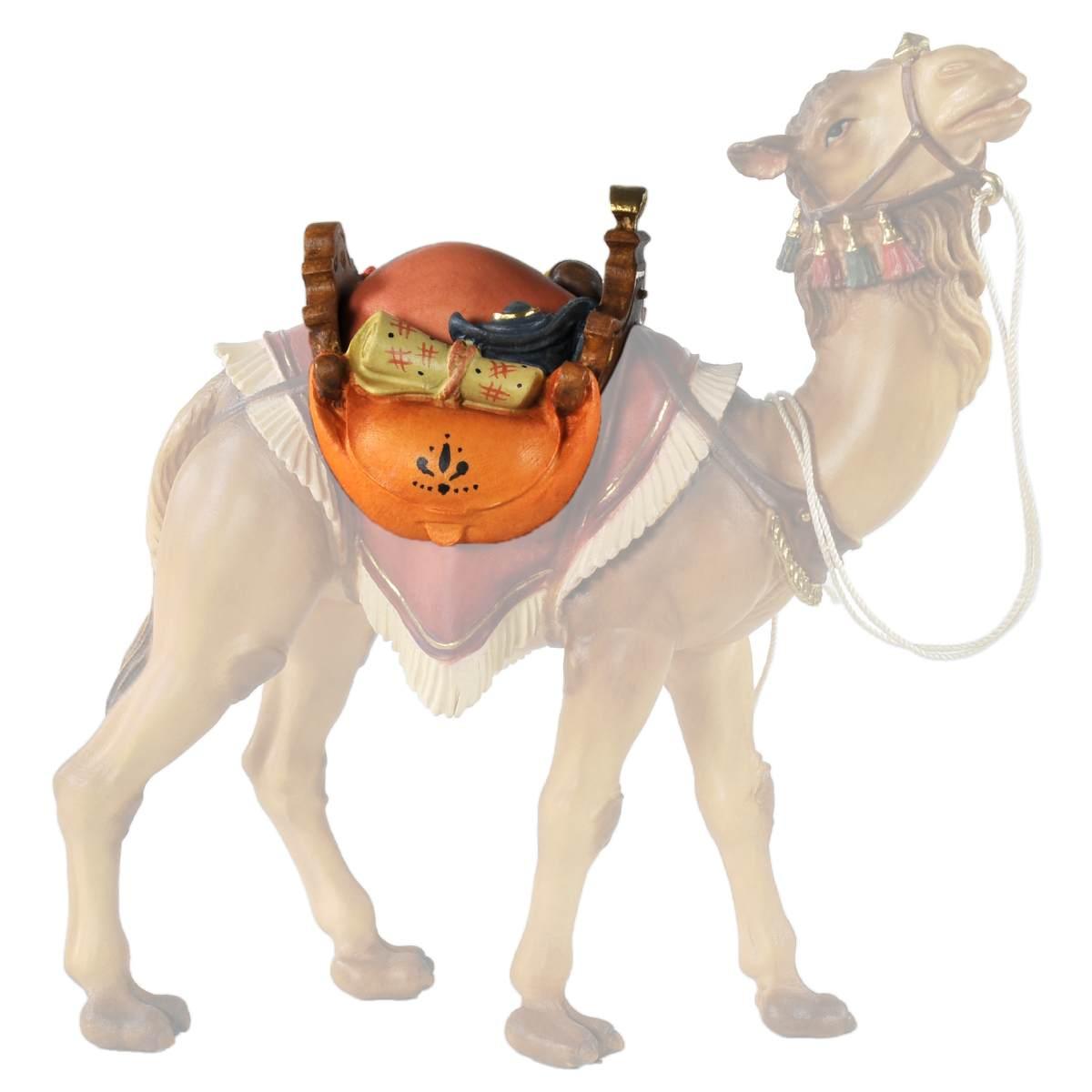 Statua cm.15 Scultura in Legno Sella per Cammello in Piedi | Ulpe