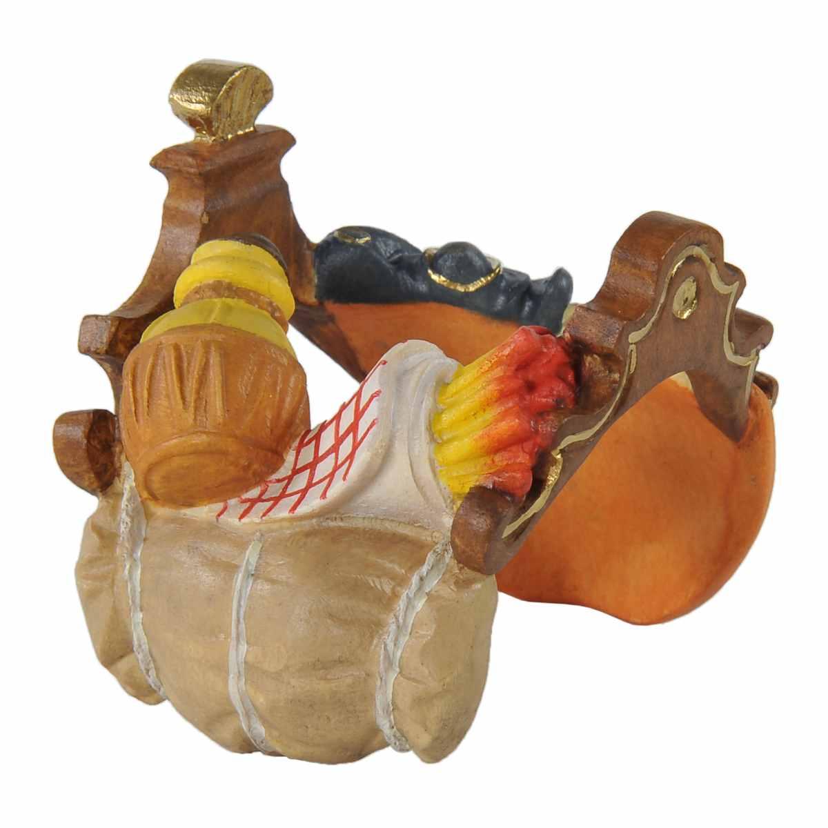 Statua cm.15 Scultura in Legno Sella per Cammello in Piedi | Ulpe