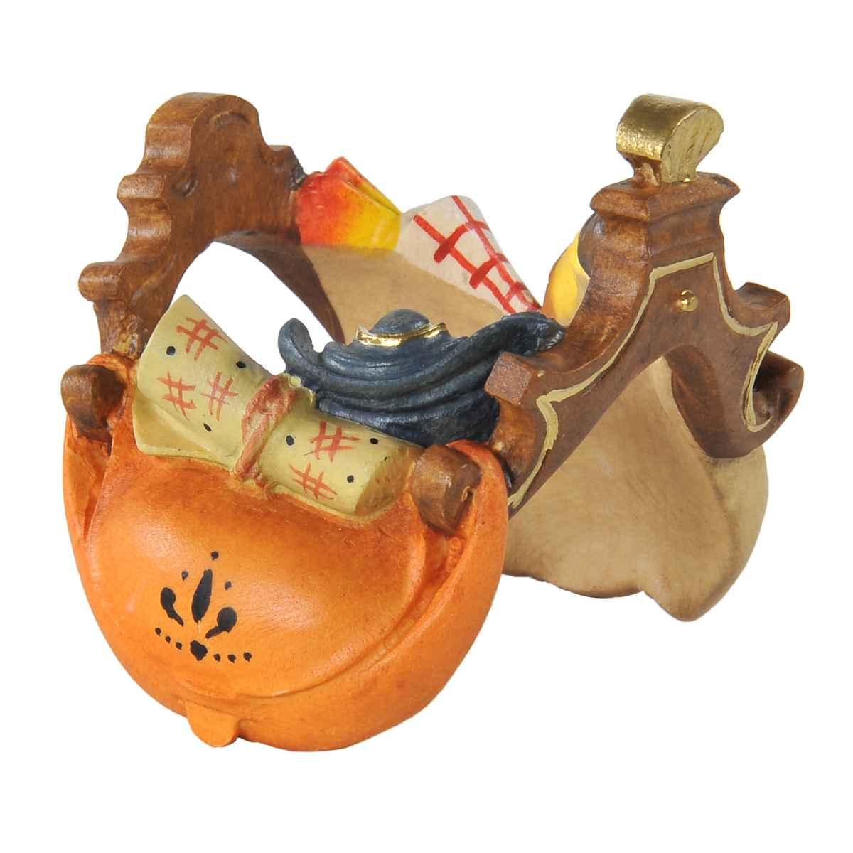 Statua cm.15 Scultura in Legno Sella per Cammello in Piedi | Ulpe