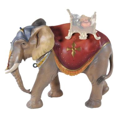 Statua cm.15 Scultura in Legno Elefante in Piedi | Ulpe