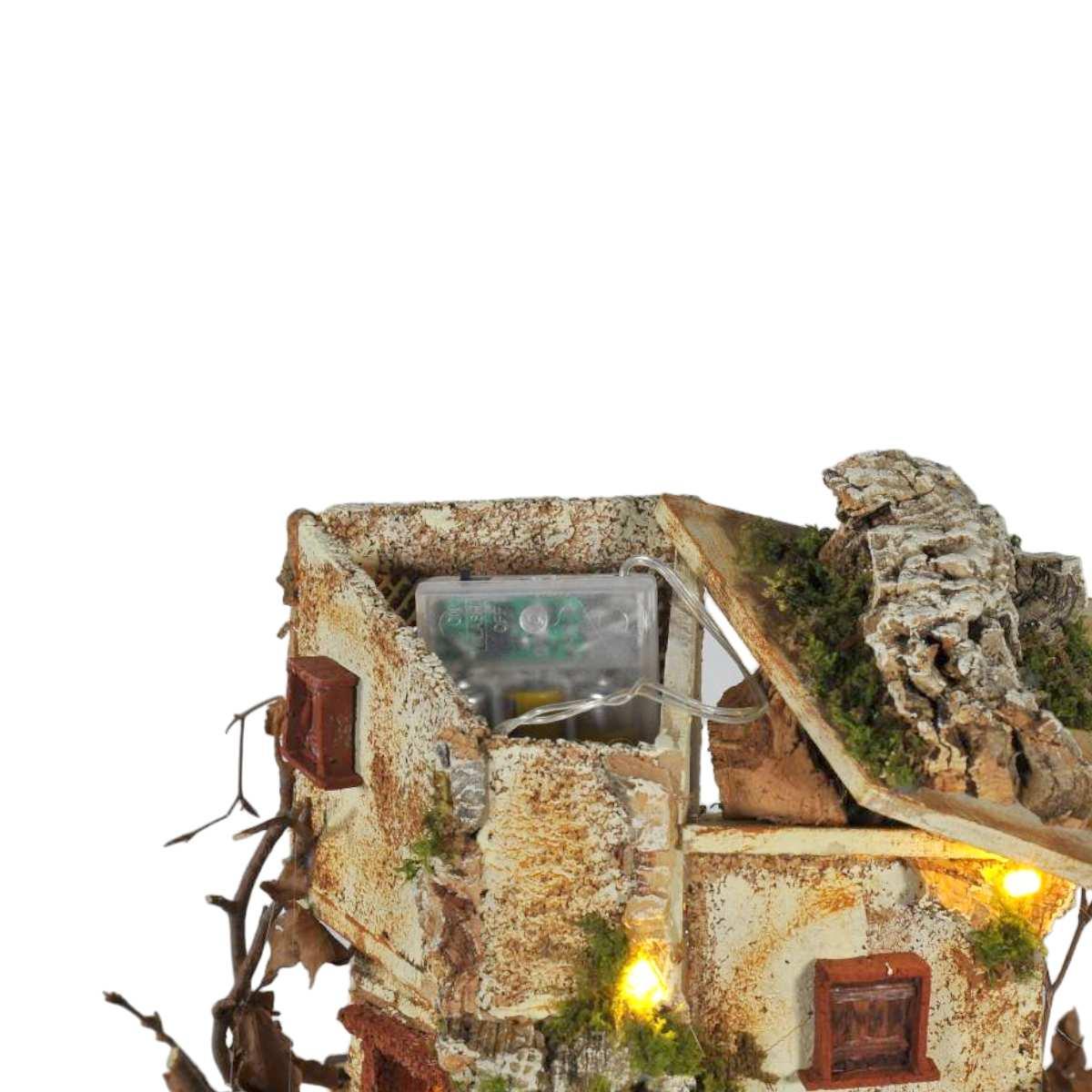 Paesaggio con Luci Circolare Girevole cm.40xH42 PR02 | Arte del Presepe